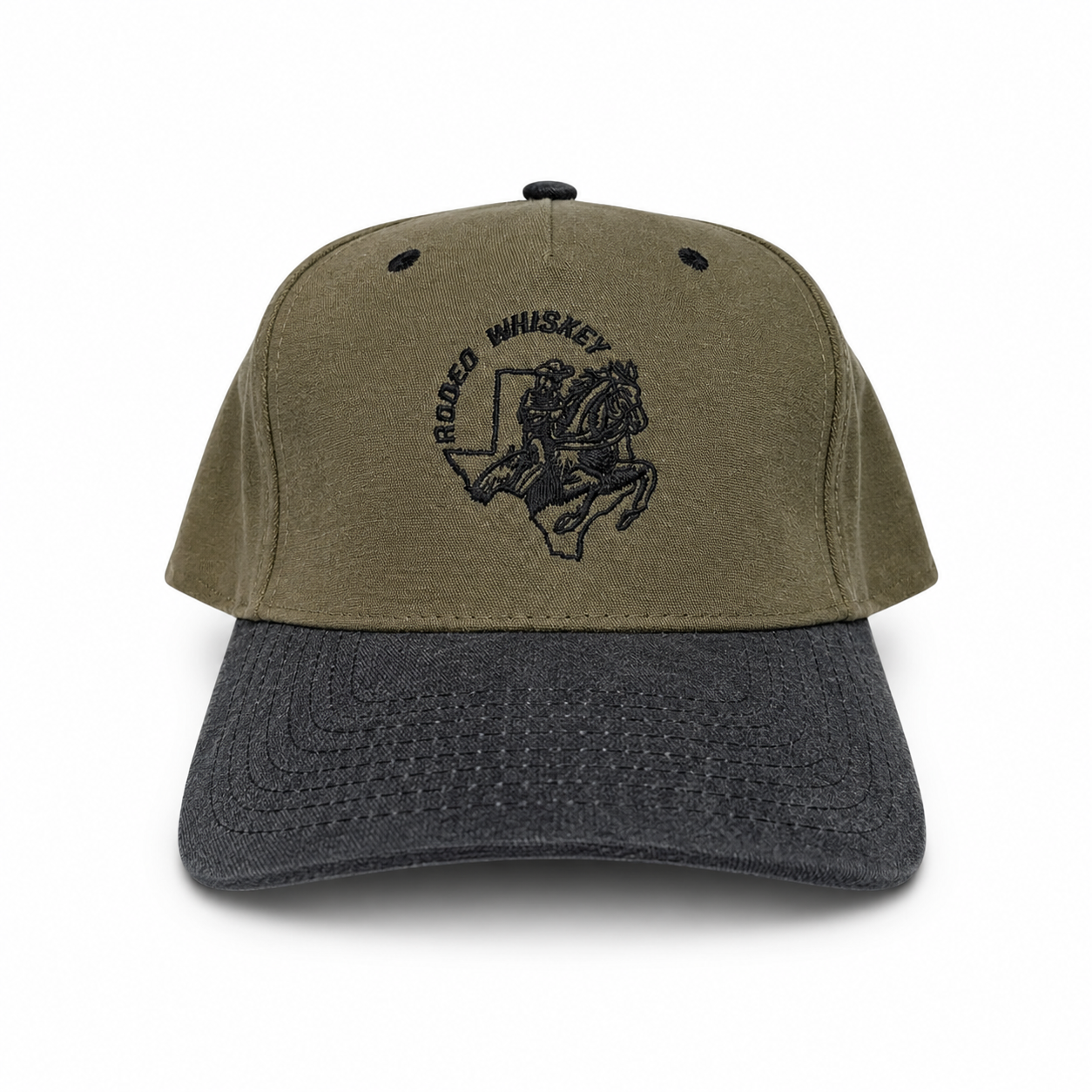 Olive Green RW Snapback Hat SAMPLE