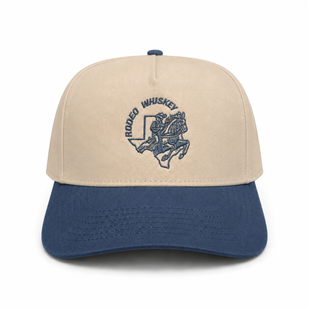 Tan & Blue Denim RW Snapback Hat