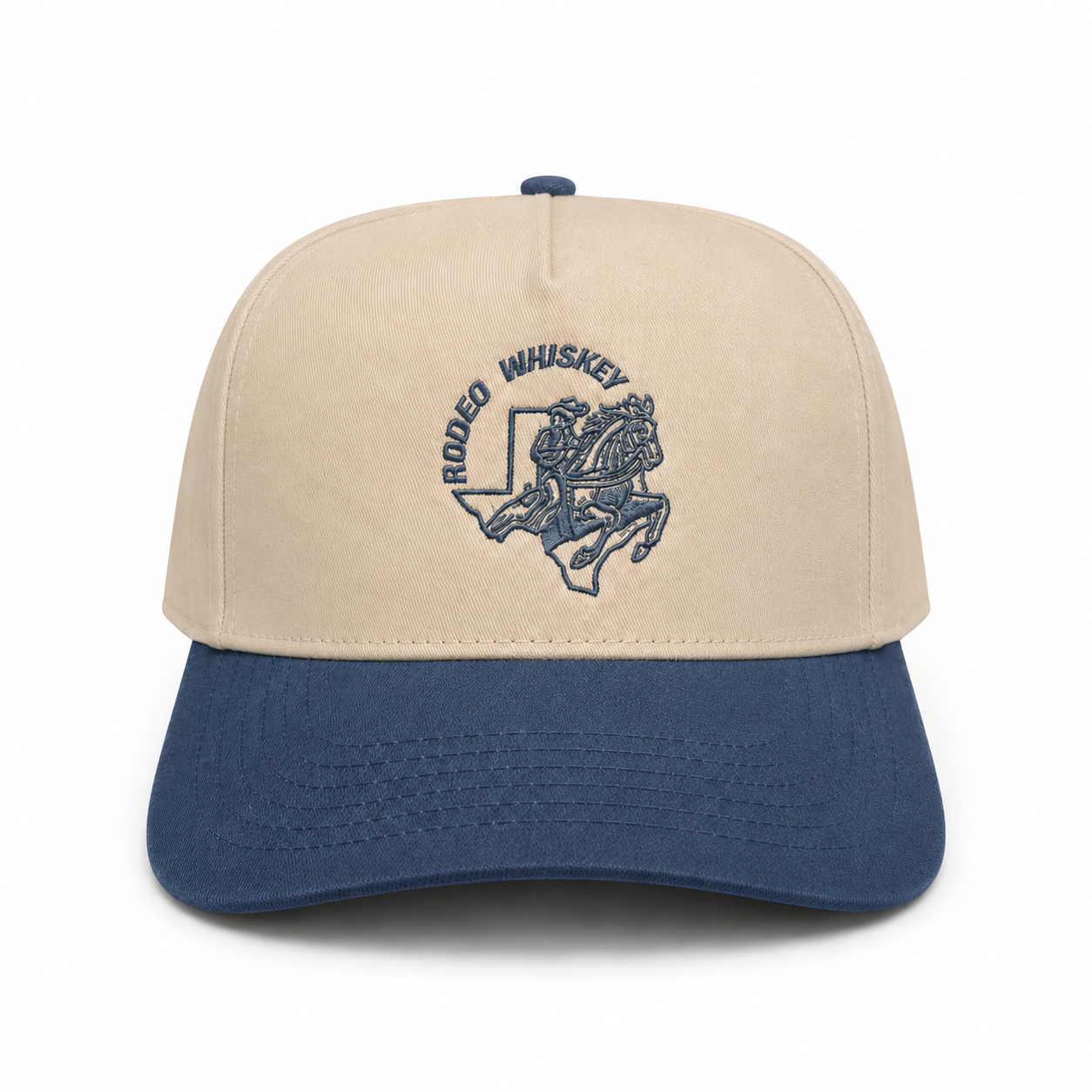 Tan & Blue Denim RW Snapback Hat