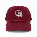 Burgundy RW High Profile Rope Snapback Hat SAMPLE