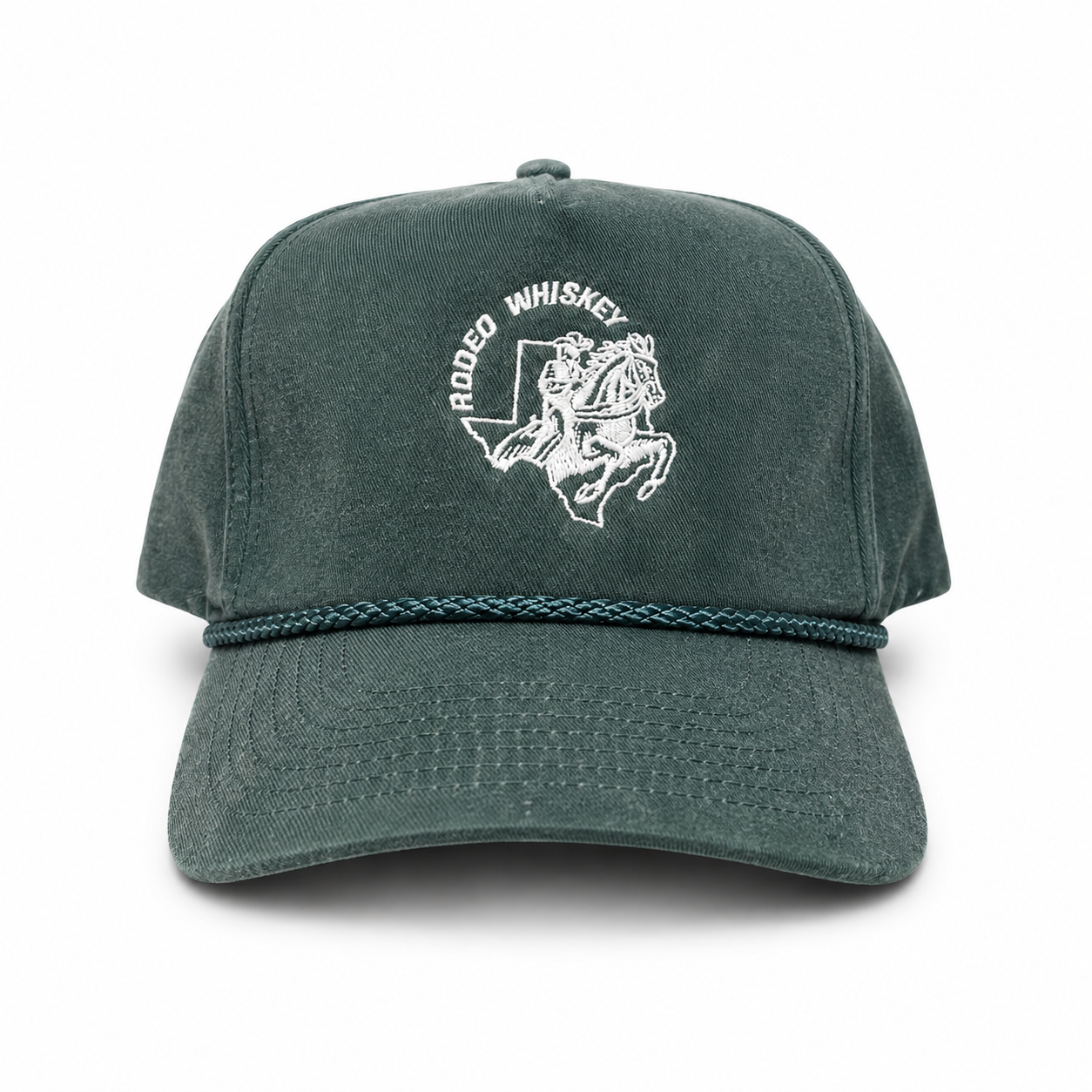 Green Suede RW High Profile Rope Snapback Hat