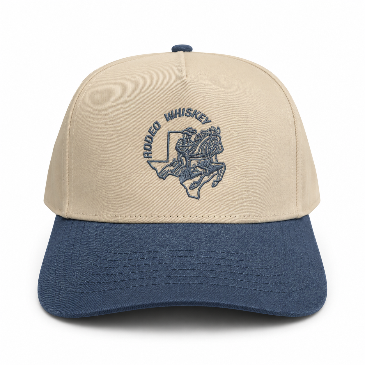 Tan & Blue Denim RW Snapback Hat