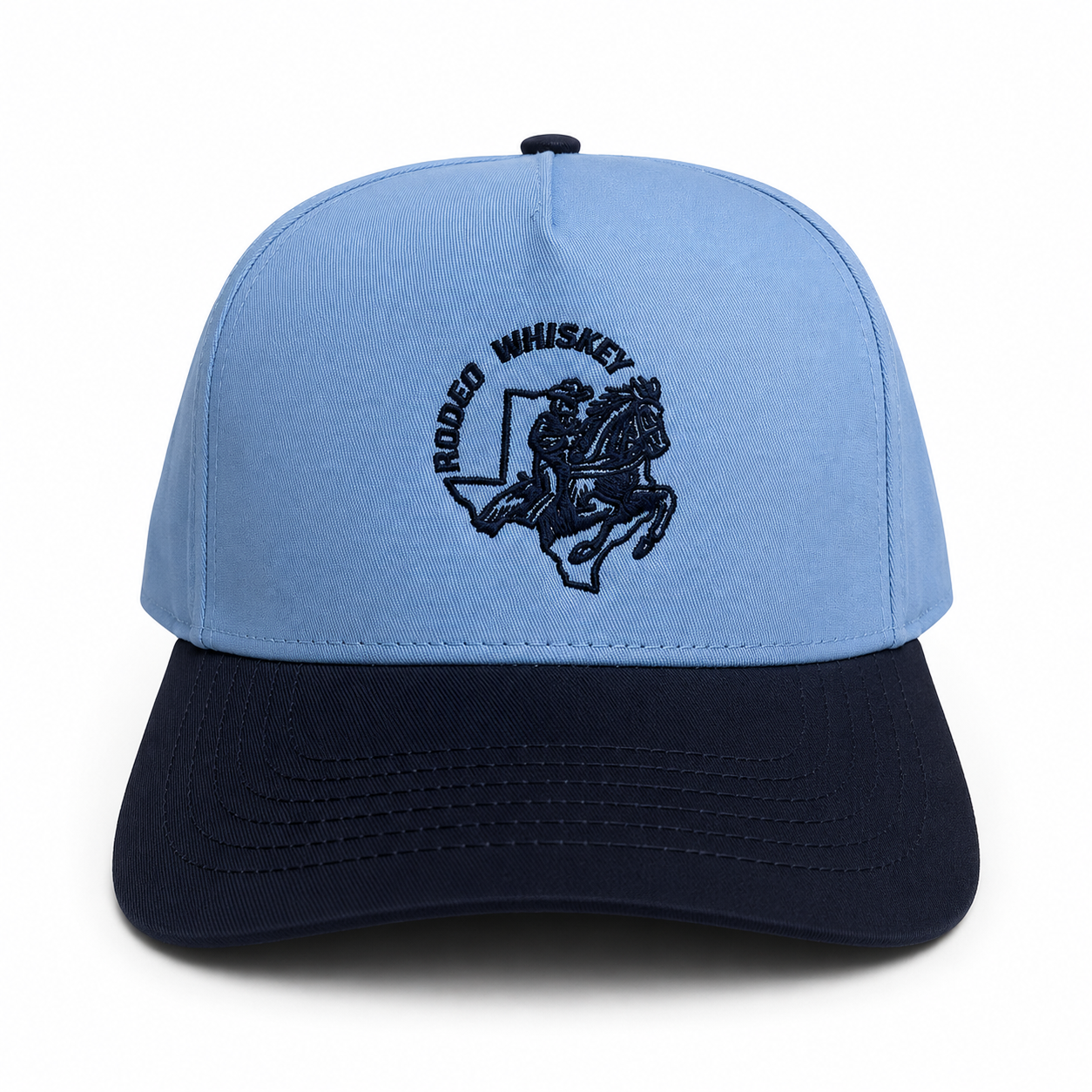 Sky & Navy Blue RW Snapback Hat