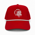 Red & White RW High Profile Rope Hat