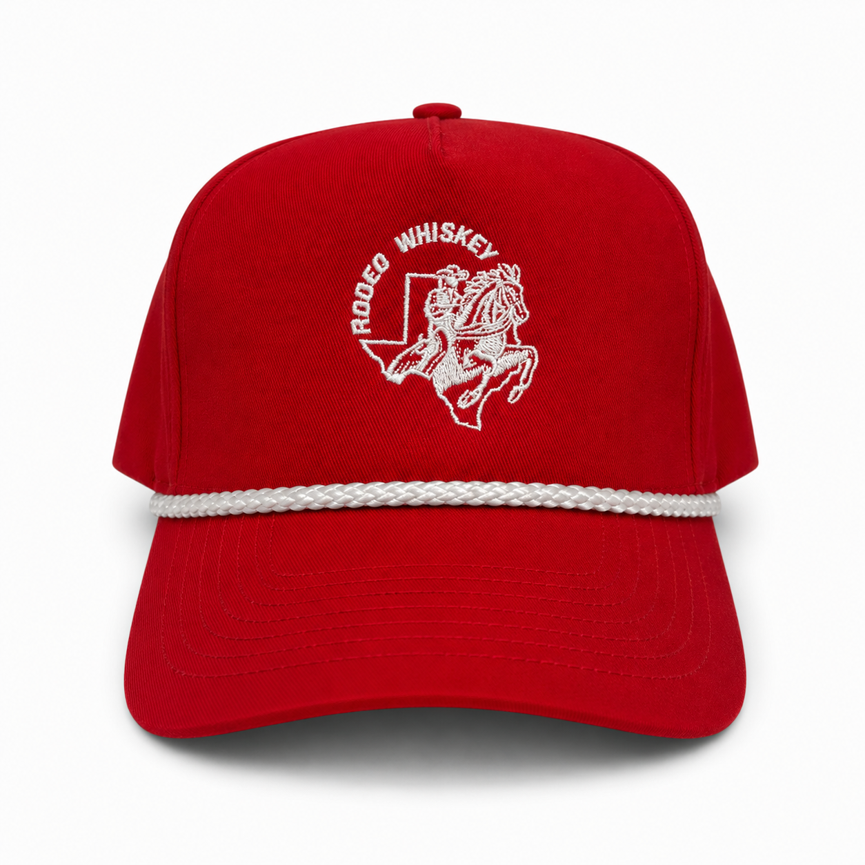 Red & White RW High Profile Rope Hat
