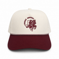 Maroon & Tan RW Waterproof Rope Hat
