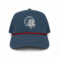 Blue Suede & Red RW High Profile Rope Hat SAMPLE